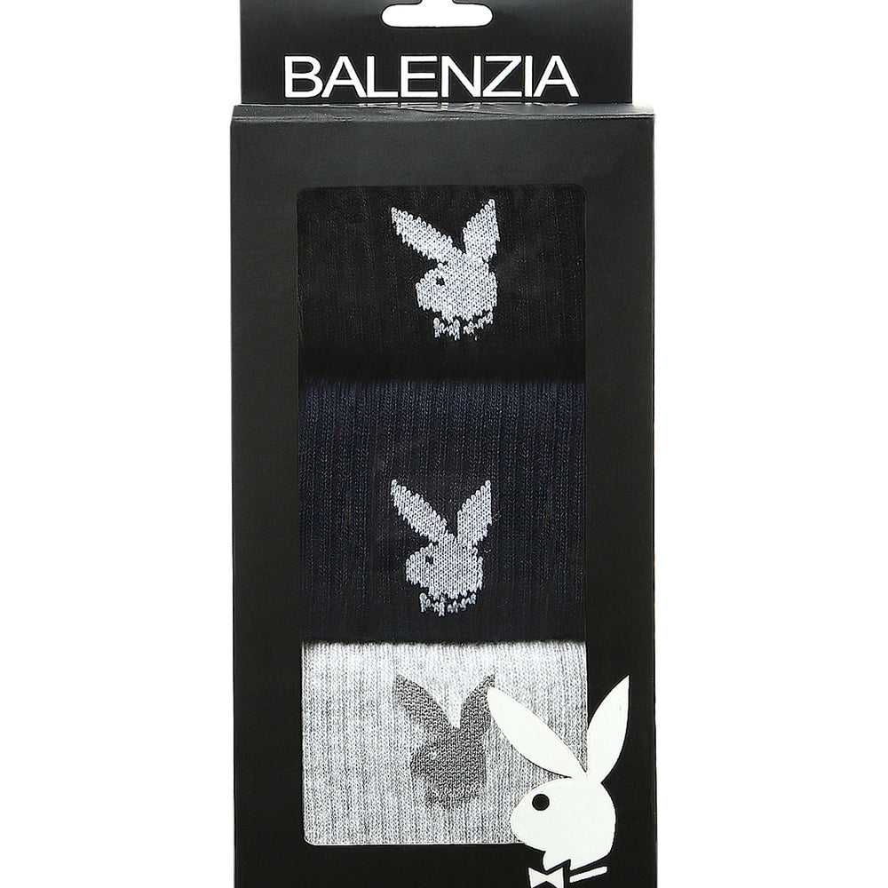 
                      
                        BALENZIA Men's Playboy Solid Crew Socks  |  3-Pack | Free Size
                      
                    