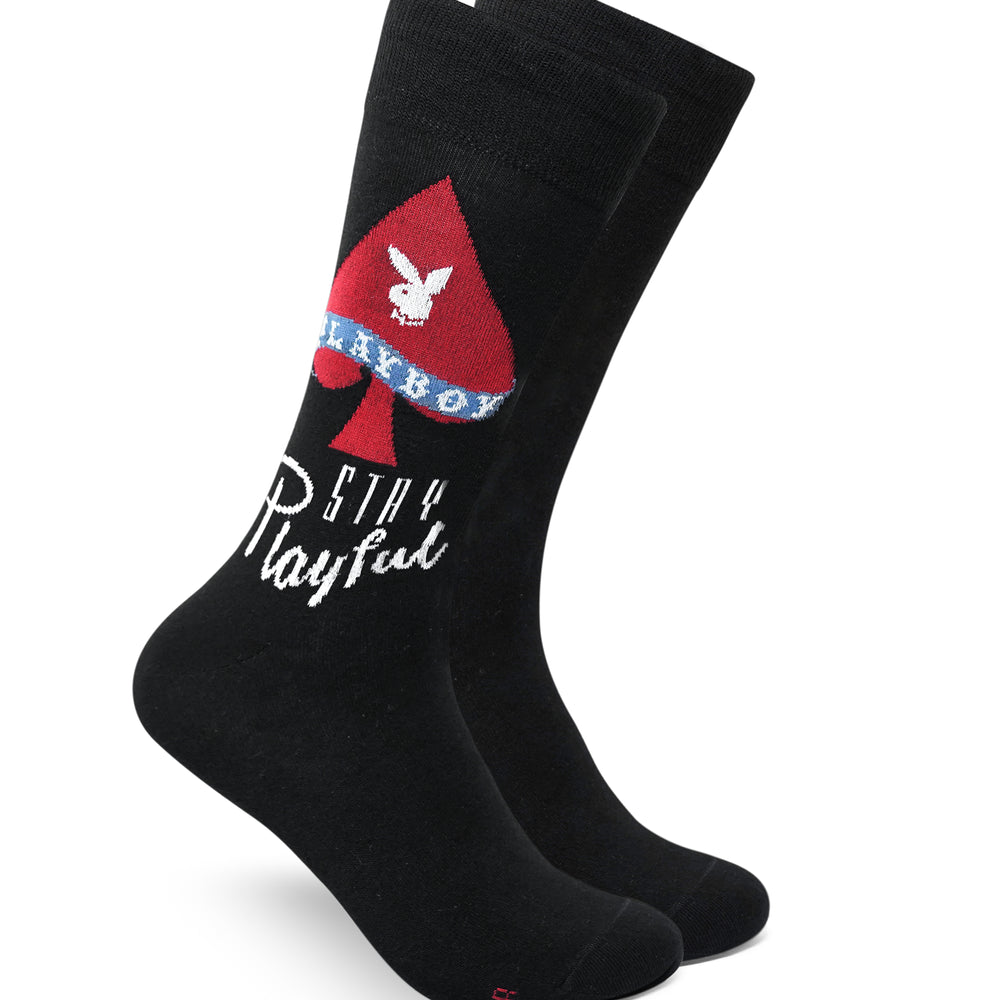 
                      
                        Playboy Poker Men's 2 Pair Crew Socks- Black | Poker Socks | Special Edition
                      
                    