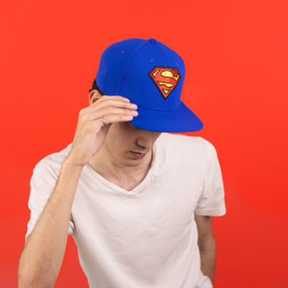 BZ Headwear Superman Logo Hip Hop Cap For Men In Royal Blue-(Pack of 1/1U)