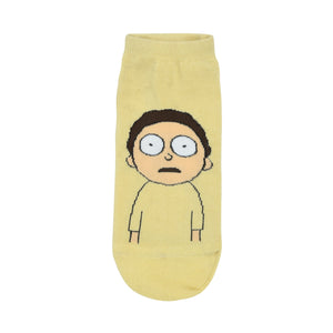 Balenzia X Rick and Morty Cotton Lowcut Character socks for Men (Pack of 3) (Free Size) (Blue, Cream) - Balenzia
