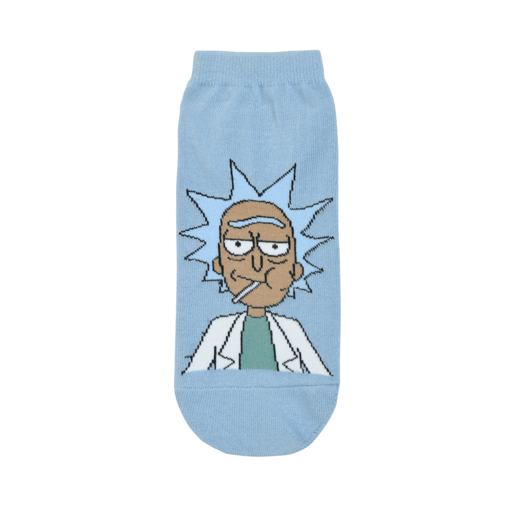 
            
                Load image into Gallery viewer, Balenzia X Rick and Morty Cotton Lowcut Character socks for Men (Pack of 3) (Free Size) (Blue, Cream) - Balenzia
            
        