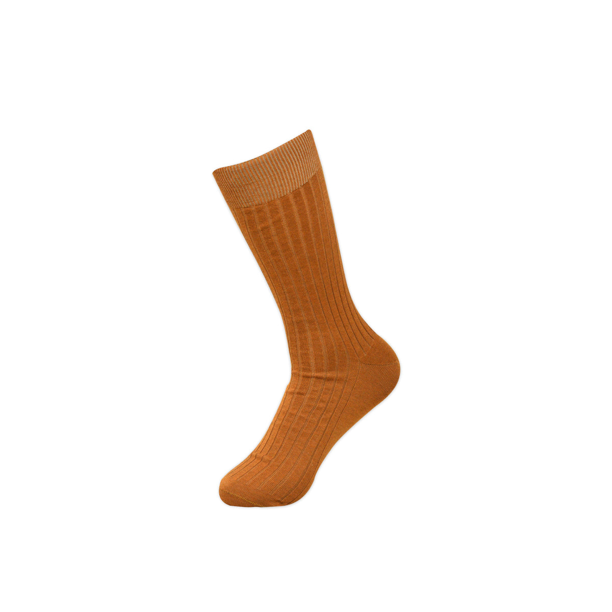 Balenzia Premium Mercerised Crew Rib Socks for Men- (Pack of 1 Pair/1U)(Brown) - Balenzia