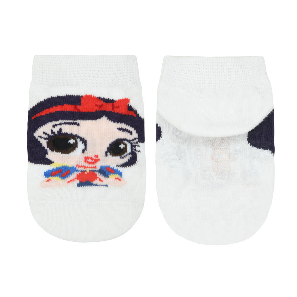 
            
                Load image into Gallery viewer, Balenzia x Disney Princess Anti-Skid Lowcut socks for Kids- Snow White, Jasmine (Pack of 2Pairs/1U) (Lavender, White) - Balenzia
            
        