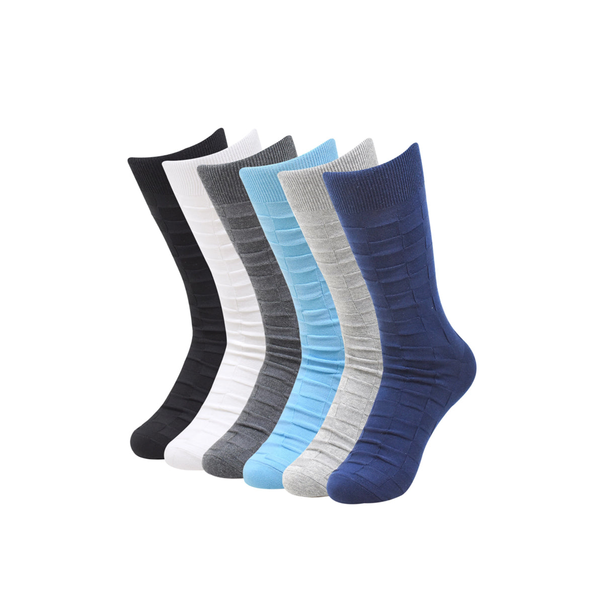 Balenzia Men's Cotton Crew Socks-(Pack of 6 Pairs/1U) - Balenzia