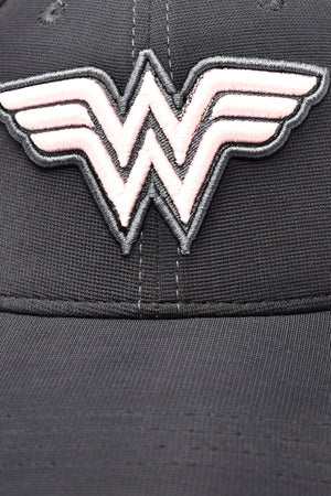 
            
                Load image into Gallery viewer, BZ Headwear Wonder Women Logo BaseBall Cap for women In Dark Grey-(Pack of 1/1U) - Balenzia
            
        