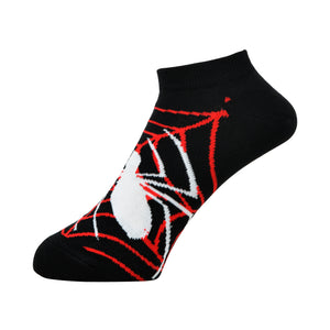 Balenzia x Marvel The Amazing Spider-Man Themed Ankle Length Socks for Men (Pack of 2 Pairs/1U)(Free Size) Red,Blue - Balenzia