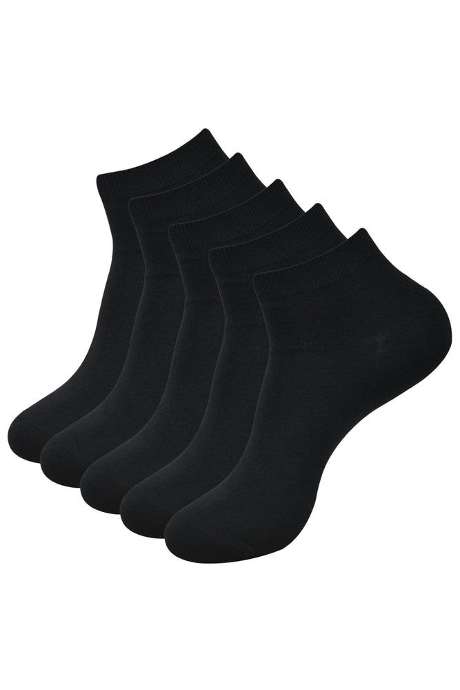 
            
                Load image into Gallery viewer, Balenzia Men&amp;#39;s basic, solid color socks- Black (Pack of 3 Pairs/1U) - Balenzia
            
        