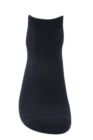 Balenzia Men's Cotton Ankle Socks-(Pack of 3 Pairs/1U)-(Black,White,Navy) - Balenzia