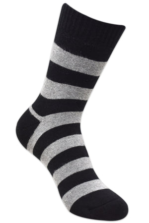 Balenzia Women's cushioned crew socks- Black, Light Grey, Beige-(Pack of 3 Pairs/1U) - Balenzia