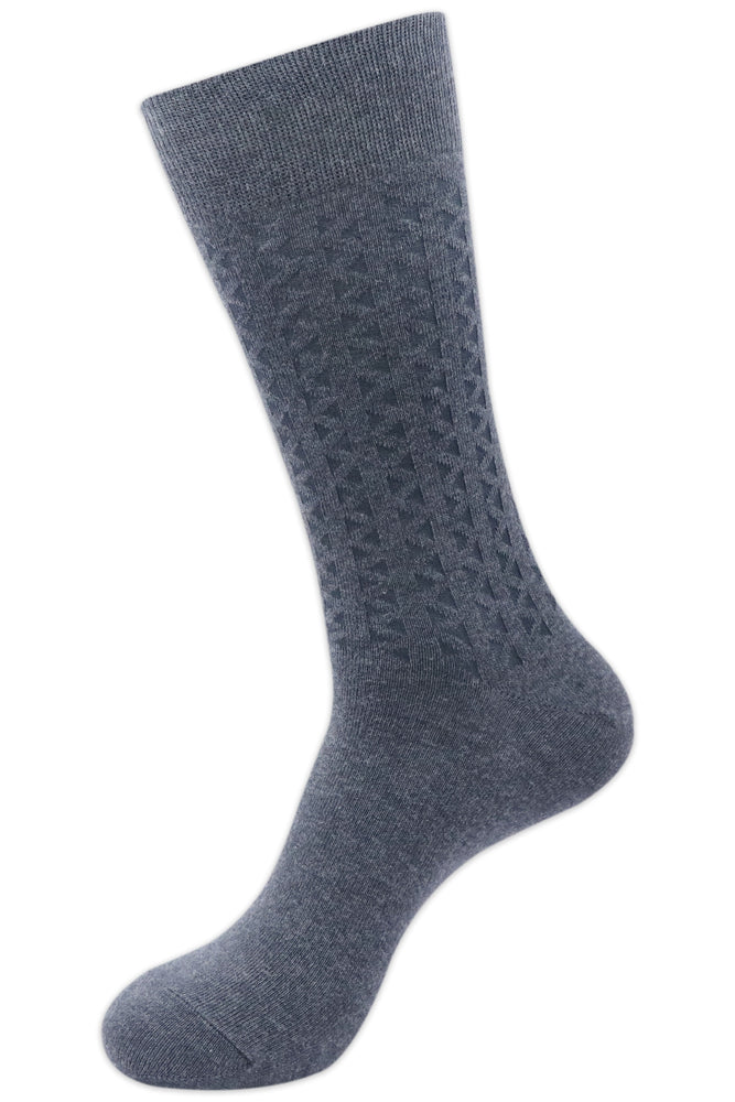 Balenzia Men's Cotton Crew/Calf length socks-(Pack of 3 Pairs/1U) (Black,L.Grey,D.Grey) - Balenzia