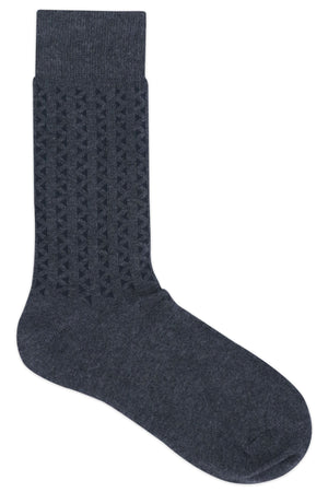 Balenzia Men's Cotton Crew/Calf length socks-(Pack of 3 Pairs/1U) (Black,L.Grey,D.Grey) - Balenzia