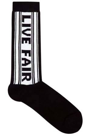 
            
                Load image into Gallery viewer, Balenzia Men&amp;#39;s Fairtrade Organic Cotton Crew length Socks (Pack of 1 Pair/1U) - Black - Balenzia
            
        