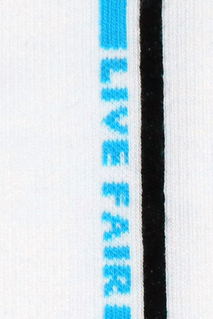 Balenzia Men's Fairtrade Organic Cotton Crew length Socks (Pack of 1 Pair/1U) - White - Balenzia