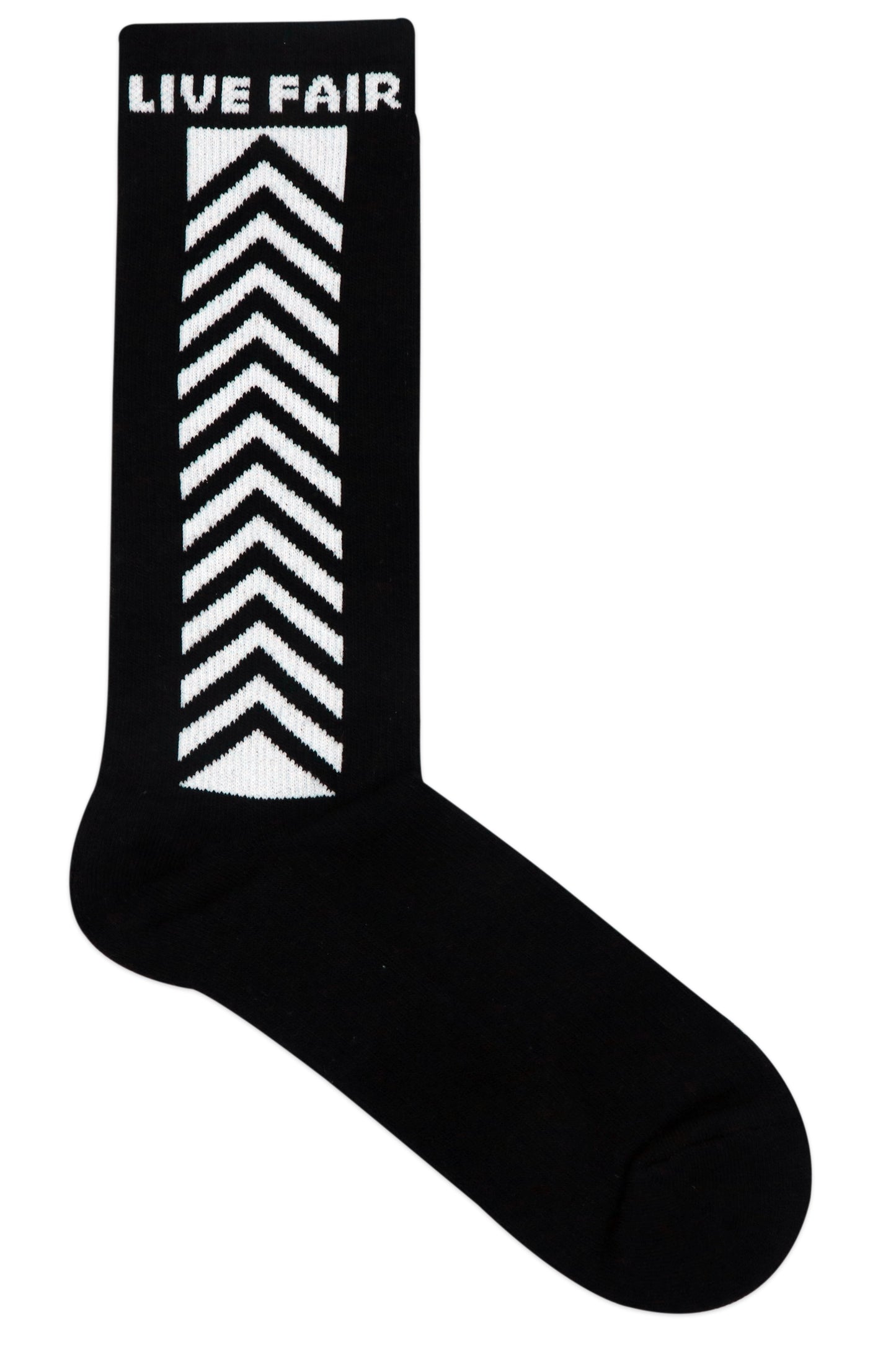 Balenzia Men's Fairtrade Organic Cotton Crew length Socks (Pack of 1 Pair/1U) - Black - Balenzia