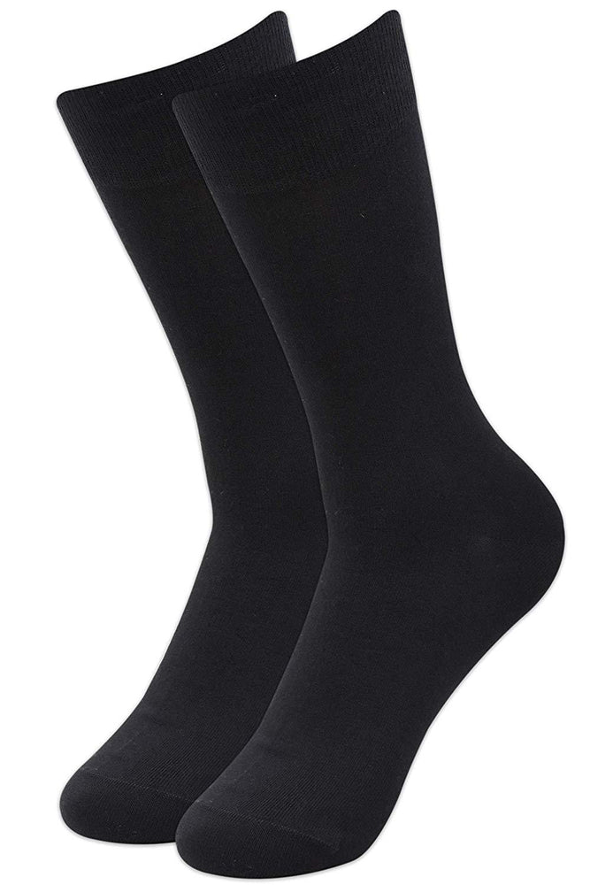 
            
                Load image into Gallery viewer, Balenzia Men&amp;#39;s Fine Business Cotton Socks (Black)(Pack of 1 Pair/1U) - Balenzia
            
        