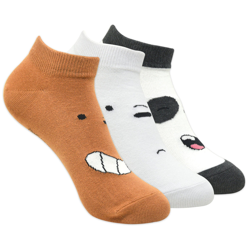 
            
                Load image into Gallery viewer, We Bare Bear Gift Pack for Kids-Lowcut Socks (7-9 YEARS)(Pack of 3 Pairs/1U) - Balenzia
            
        