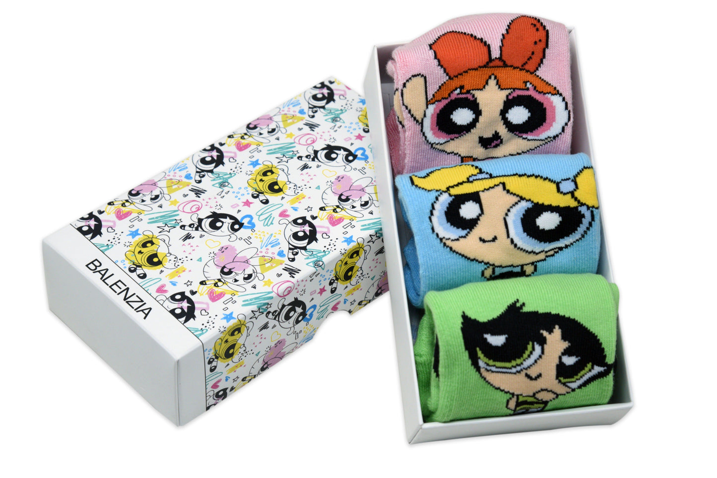 Powerpuff Girls By Balenzia Low Cut Socks for Women (Pack of 3 Pairs/1U) - Balenzia