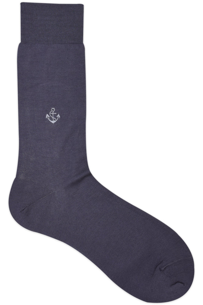 
            
                Load image into Gallery viewer, Balenzia Men&amp;#39;s Embroidered Premium Mercerised Cotton Socks -Black, Navy, Dark Grey- (Pack of 3 Pairs/1U) - Balenzia
            
        