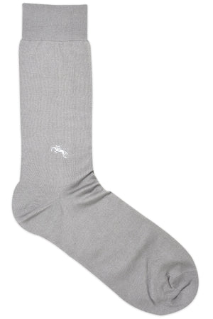 
            
                Load image into Gallery viewer, Balenzia Men&amp;#39;s Embroidered Premium Mercerised Cotton Socks -Black, Dark Grey, Light Grey- (Pack of 3 Pairs/1U) - Balenzia
            
        