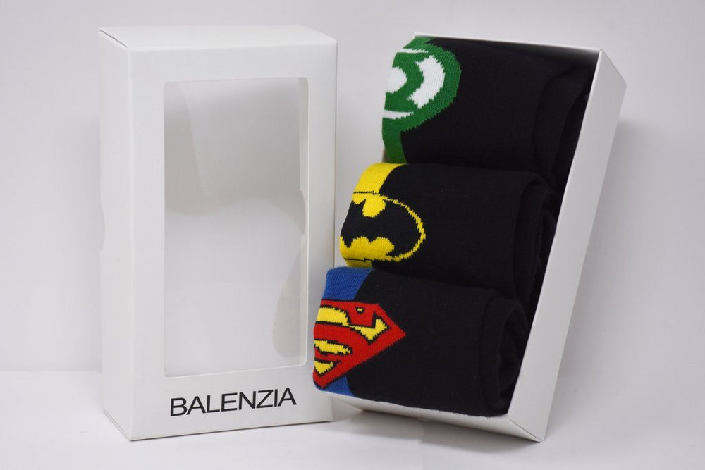 
            
                Load image into Gallery viewer, Justice League Gift Pack for Kids -Superman, Batman, Green Lantern-Crew Socks(Pack of 3 Pairs/1U) - Balenzia
            
        