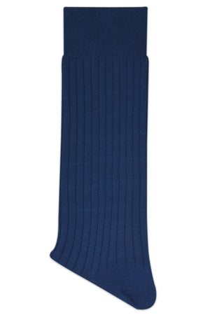 
            
                Load image into Gallery viewer, Balenzia Premium Mercerised Crew Rib Socks For Men- (Pack of 1 Pair/1U)(Navy) - Balenzia
            
        