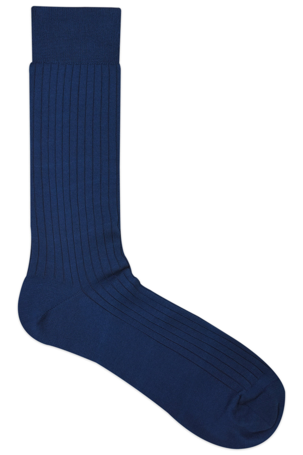 Balenzia Premium Mercerised Crew Rib Socks For Men- (Pack of 1 Pair/1U)(Navy) - Balenzia