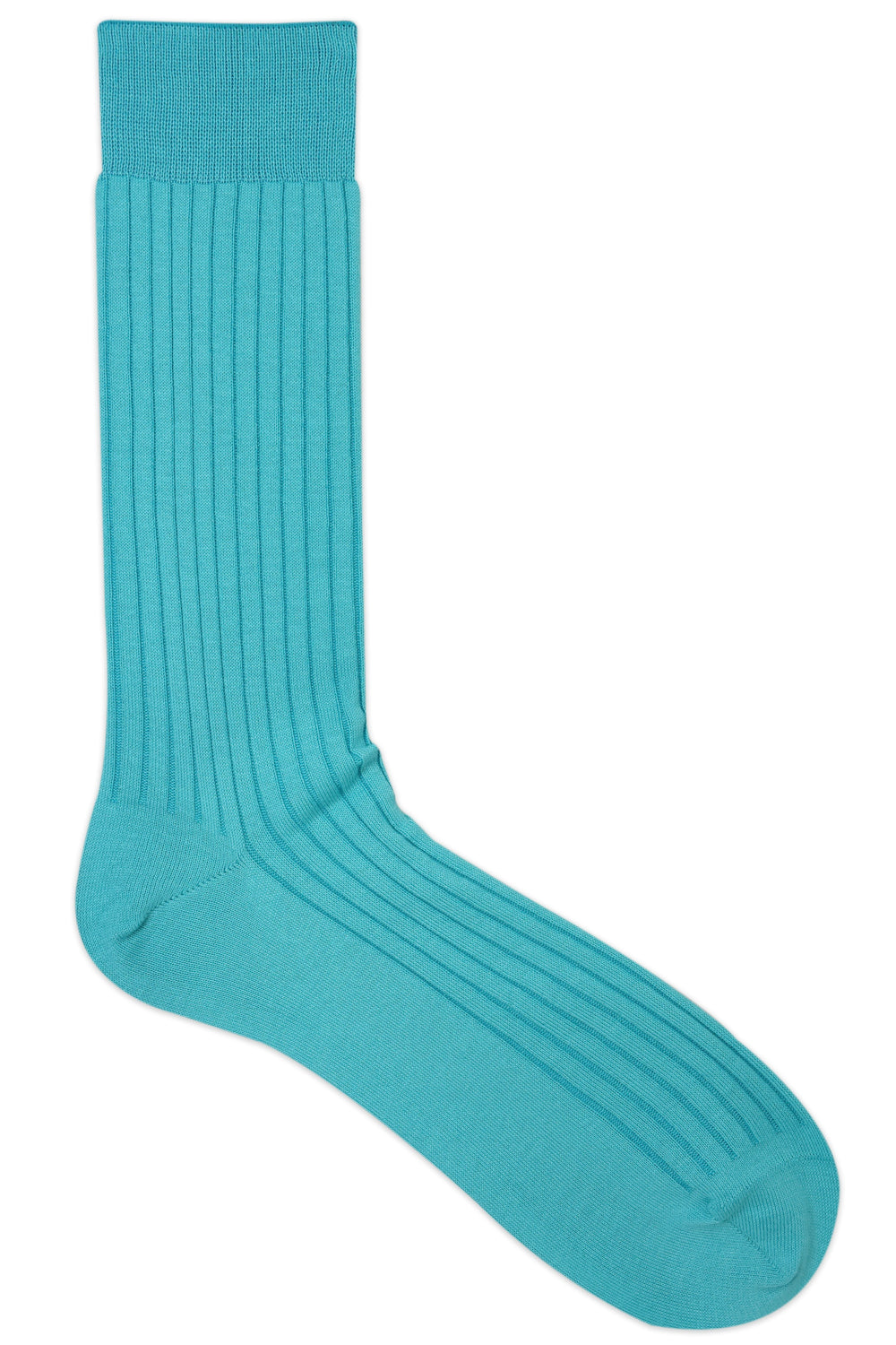 Balenzia Premium Mercerised Crew Rib Socks For Men- (Pack of 1 Pair/1U)(Blue) - Balenzia