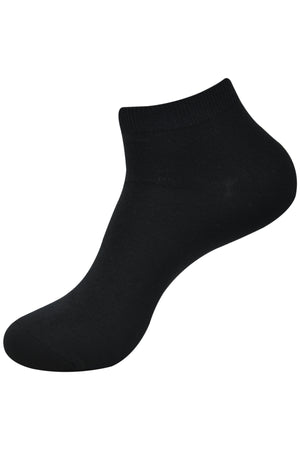 Balenzia Men's basic, half cushioned solid colour socks- Black, White, Dark Grey (Pack of 3/1U) - Balenzia