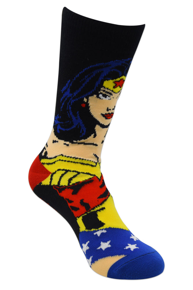 Justice League By Balenzia Crew Socks for Kids (Pack of 3 Pairs/1U)(7-9 YEARS) - Balenzia
