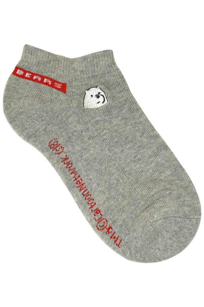 We Bare Bears By Balenzia Low Cut Socks for Kids (Pack of 3 Pairs/1U)(5-8 Years) - Balenzia