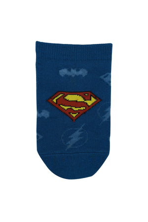 Justice League By Balenzia Low Cut Socks for Kids (Pack of 3 Pairs/1U) - Balenzia