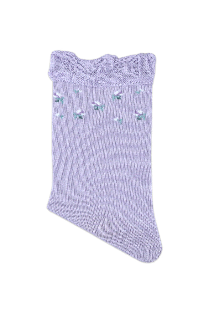 
            
                Load image into Gallery viewer, Balenzia Women&amp;#39;s Floral design Woolen high ankle Socks- Blue,Pink,Purple-(Pack of 3 Pairs/1U) - Balenzia
            
        