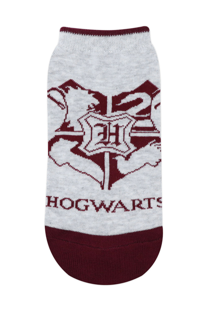 Balenzia x Harry Potter Hogwarts Crest & Hogwarts Alumni lowcut Socks for men (Pack of 2 Pairs/1U)- Grey - Balenzia