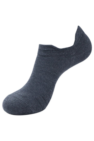 Balenzia Men's Coolmax Gym/Sports/Running Socks with Mesh Knit & Anti-Slip Silicon System- (Pack of 3 Pairs/1U) (L.Grey,D.Grey,Navy) - Balenzia