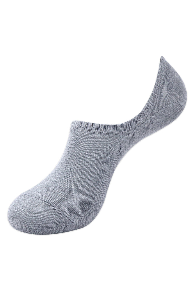 Balenzia Men's Cotton Sneaker Socks with Anti-Slip Silicon System- (Pack of 3 Pairs/1U) (D.Grey,Olive,L.Grey) - Balenzia
