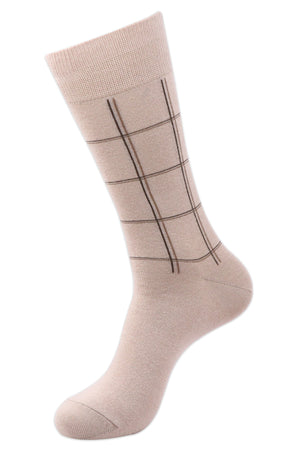 Balenzia Men's Checks Calf Length/Crew Length Cotton Socks - (Multicolored)(Pack of 6/1U) - Balenzia