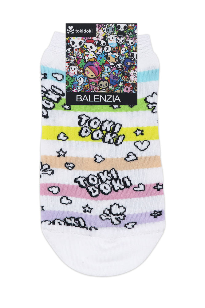 Balenzia x tokidoki pattern lowcut socks for women (Pack of 1 Pair/1U) (Free Size)White - Balenzia