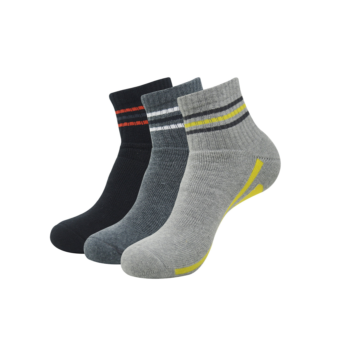 Balenzia High Ankle Socks for Men (Pack of 3 Pairs/1U)- Sports Socks - Balenzia