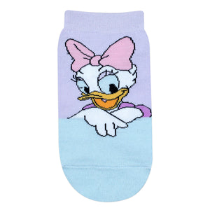 
            
                Load image into Gallery viewer, Balenzia x Disney Character Lowcut socks for Women- Donald &amp;amp; Daisy (Pack of 2 Pairs/1U)(Free Size) Blue, Pink - Balenzia
            
        