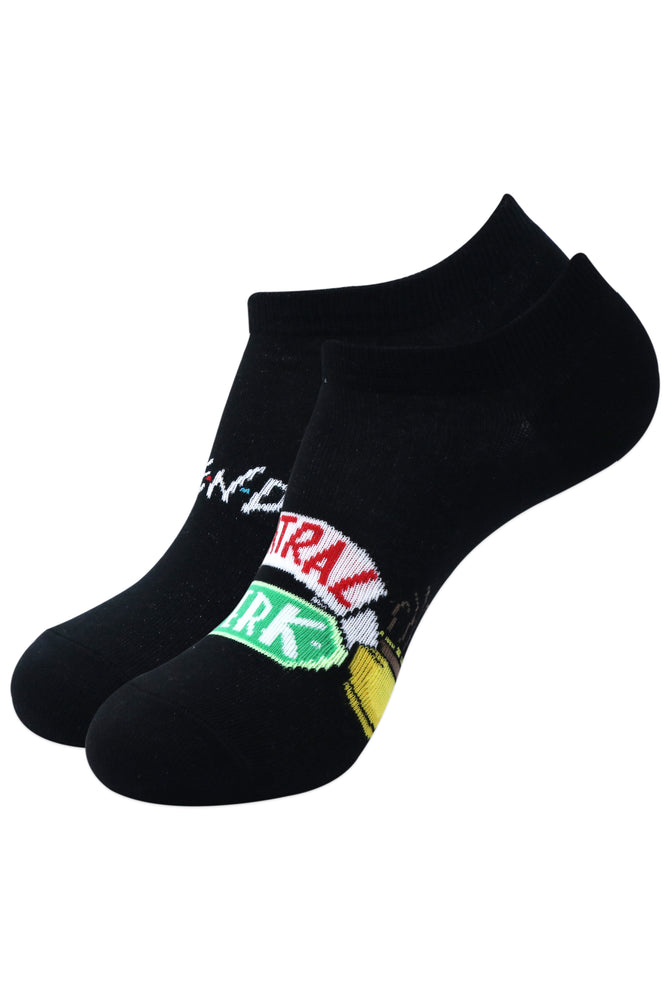 
            
                Load image into Gallery viewer, Balenzia x Friends Friends Logo &amp;amp; Central Perk Lowcut Socks for Women (Pack of 2 Pairs/1U)- Black - Balenzia
            
        