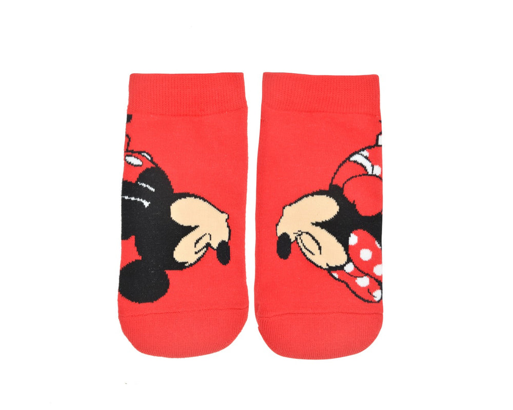 
            
                Load image into Gallery viewer, Balenzia x Disney Character Lowcut socks - Mickey &amp;amp; Minnie for Women (Pack of 2 Pairs/1U)(Free Size) Red, White - Balenzia
            
        