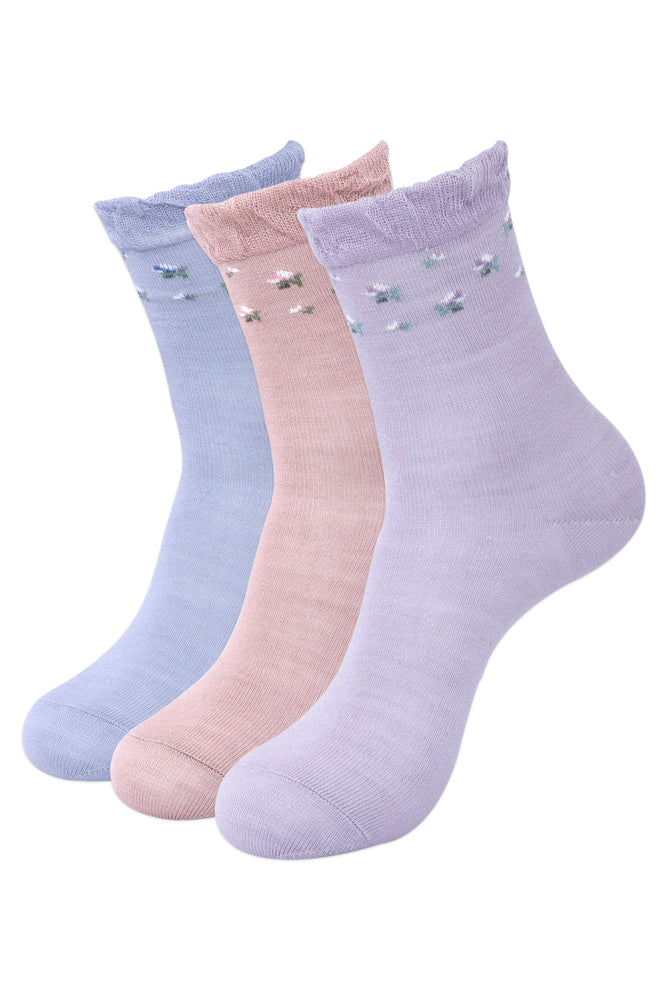 Balenzia Women's Anti Bacterial Yoga Socks with Anti Skid- (Pack of