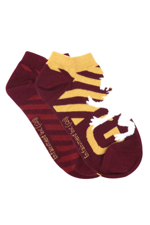 
            
                Load image into Gallery viewer, Balenzia x Harry Potter Gryffindor Crest &amp;amp; Logo lowcut Socks for Women (Pack of 2 Pairs/1U)- Maroon - Balenzia
            
        