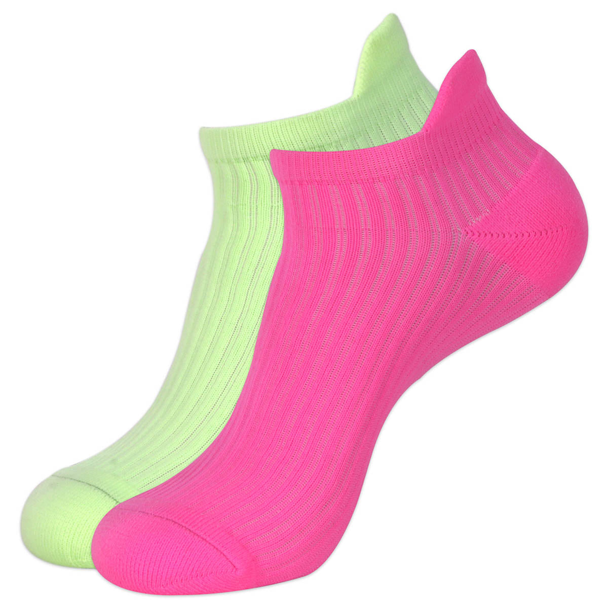 Balenzia Women Cushioned/Terry Lowcut Gym Socks (Free Size)(Pack of 2 Pairs/1U) - Green,Pink,Black,White - Balenzia