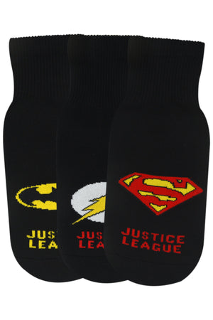 Justice League By Balenzia Ankle Socks For Men (Pack Of 3 Pairs/1U) - Balenzia