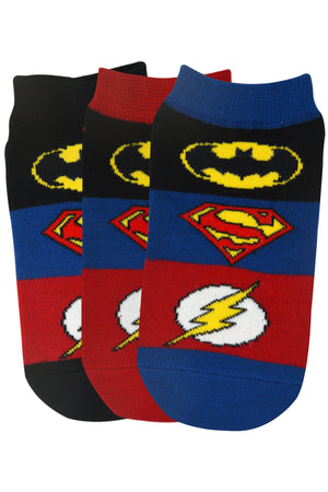 
            
                Load image into Gallery viewer, Justice League By Balenzia Low Cut Socks for Kids (Pack of 3 Pairs/1U)(7-9 YEARS) - Balenzia
            
        