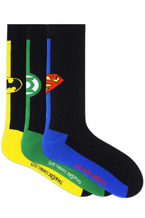 
            
                Load image into Gallery viewer, Justice League Gift Pack for Kids -Superman, Batman, Green Lantern-Crew Socks(Pack of 3 Pairs/1U) - Balenzia
            
        
