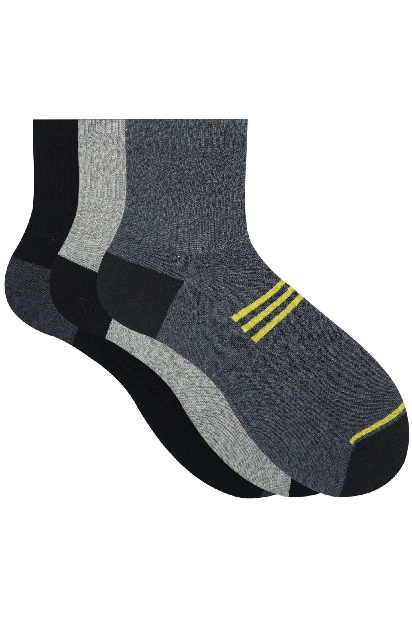 Balenzia High Ankle Socks for Men (Pack of 3 Pairs/1U) - Balenzia