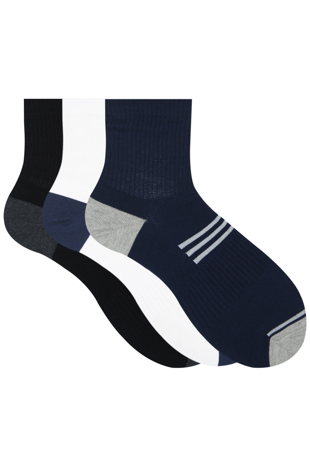 Balenzia High Ankle Socks for Men (Pack of 3 Pairs/1U) - Balenzia