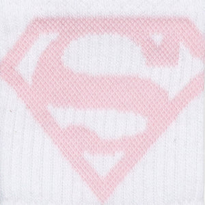 Balenzia X Justice League Women's Combed Cotton Ankle Length Socks-Pack of 3 Pairs/1U (Pink,Grey,White)(Free Size)Superman, Batman, Wonder Woman - Balenzia